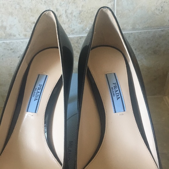 Prada leopard Black Patent kitten heel shoes - Picture 6 of 6